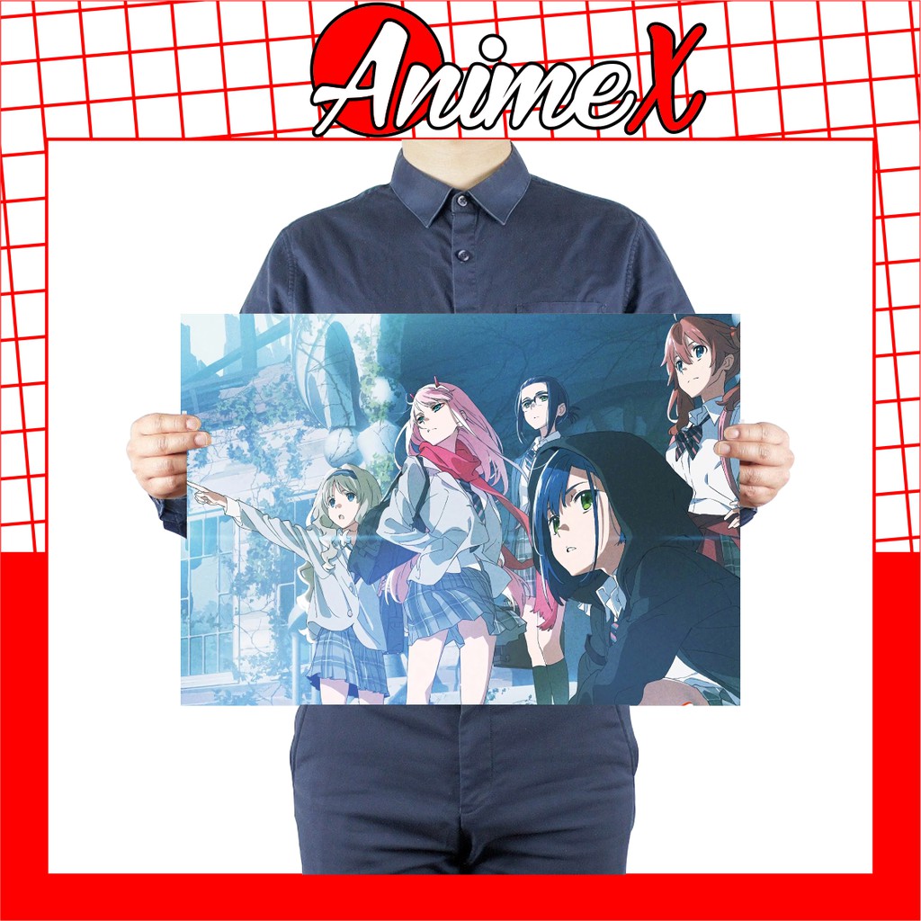 Tấm Poster Áp Phích A3 Anime Darling in the FranXX - Chiến Trận Người Máy - DarliFra - DariFura Dán Tường - By AnimeX