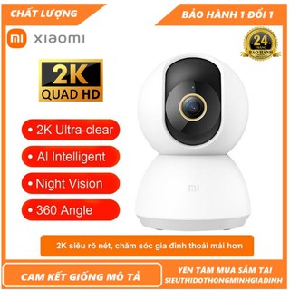 Camera Wifi Xiaomi Mi Home Security 360 Độ 2K - | Bản Quốc Tế 2021 | Hàng Chính Hãng [ Bảo Hành 2 Năm]