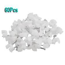 Bộ 60 bấm Treo Tường 5Mm Đường Kính Dây Cáp Điện Vòng Tròn Chắc Chắn