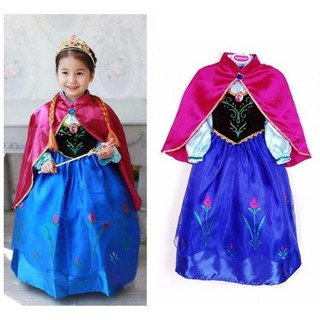 Bộ váy công chúa Anna - em gái Elsa phim Frozen cho bé hóa trang Halloween