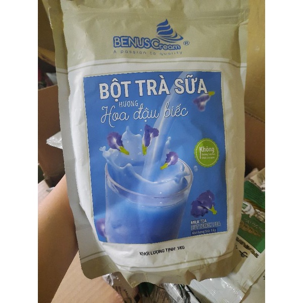 Bột trà sữa hòa tan vị hoa đậu biếc