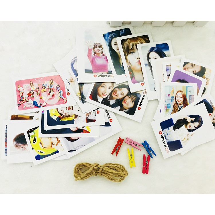 Set card BTS, WANNA ONE, TWICE BLACKPINK 32c + kẹp + dây