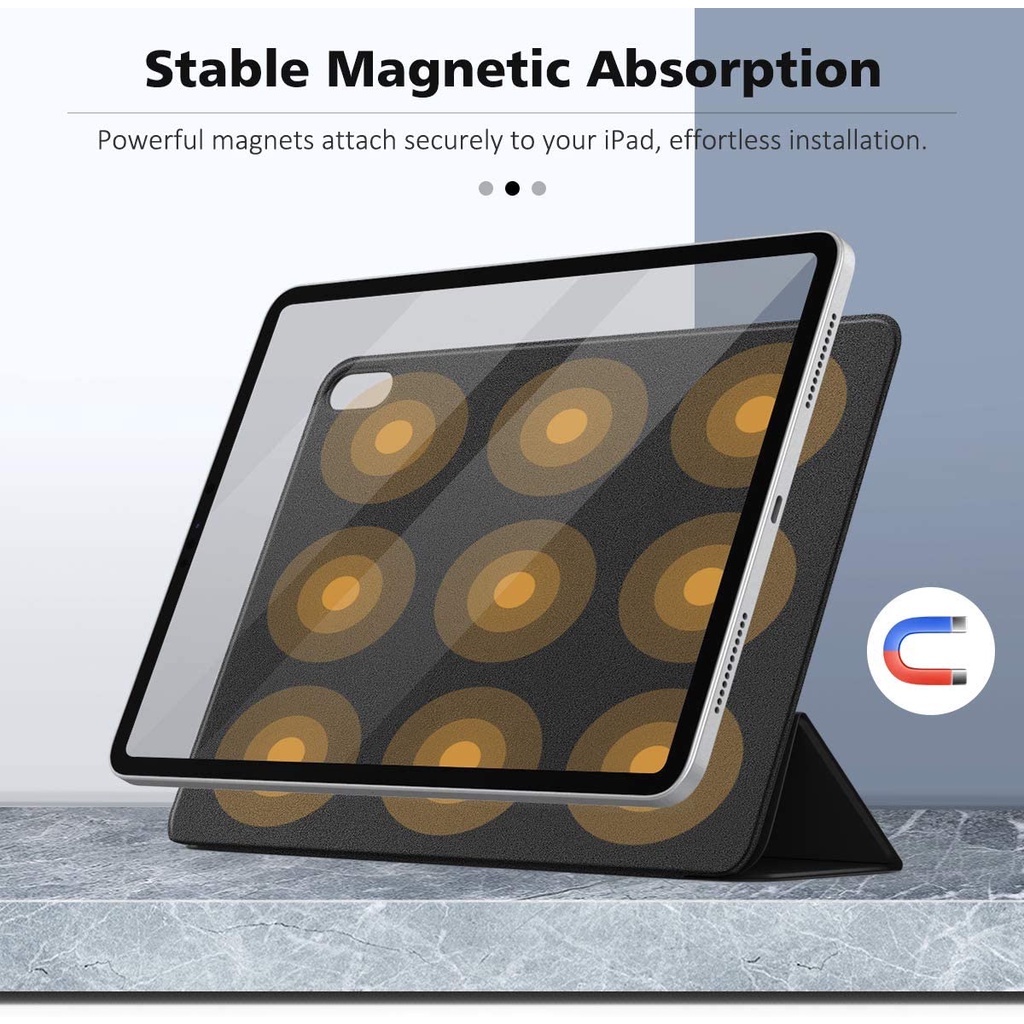 Bao Da Máy Tính Bảng Nắp Gập Từ Tính Hỗ Trợ Sạc Bút Chì 2nd Cho iPad Air 5th / 4th Generation 10.9 Inch 2022 / 2020