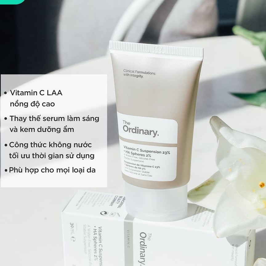 Kem Dưỡng Trắng Da Mờ Thâm The Ordinary Vitamin C Suspension 30% in Silicone