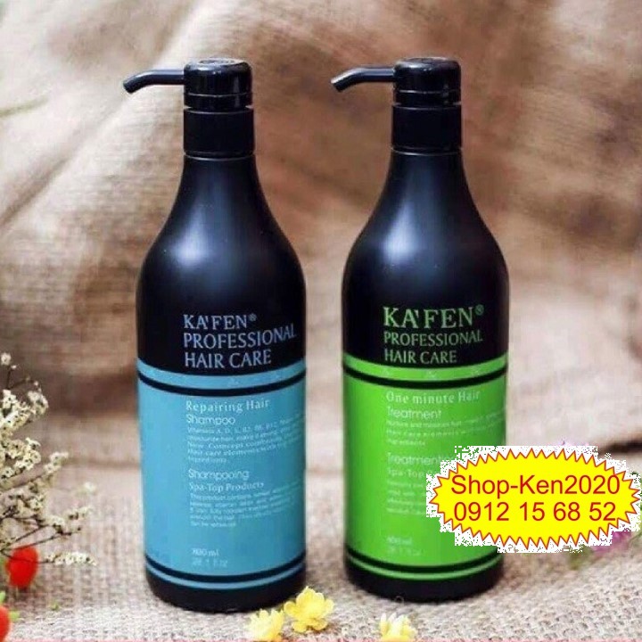 Cặp dầu gội xả hoàn hình Kafen 800ml x2