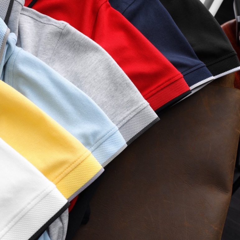 ÁO PHÔNG CÓ CỔ VNXK VẢI DƯ VNXK CHÍNH HÃNG LOGO THÊU