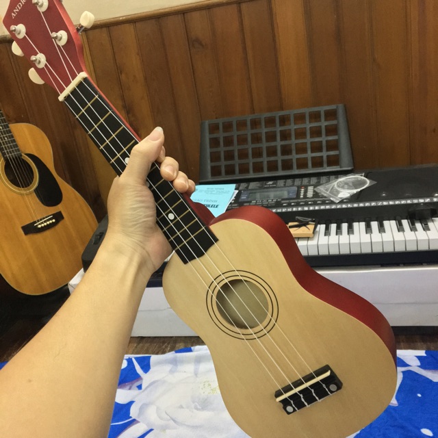 ĐÀN UKULELE 21INCH MÀU GỖ