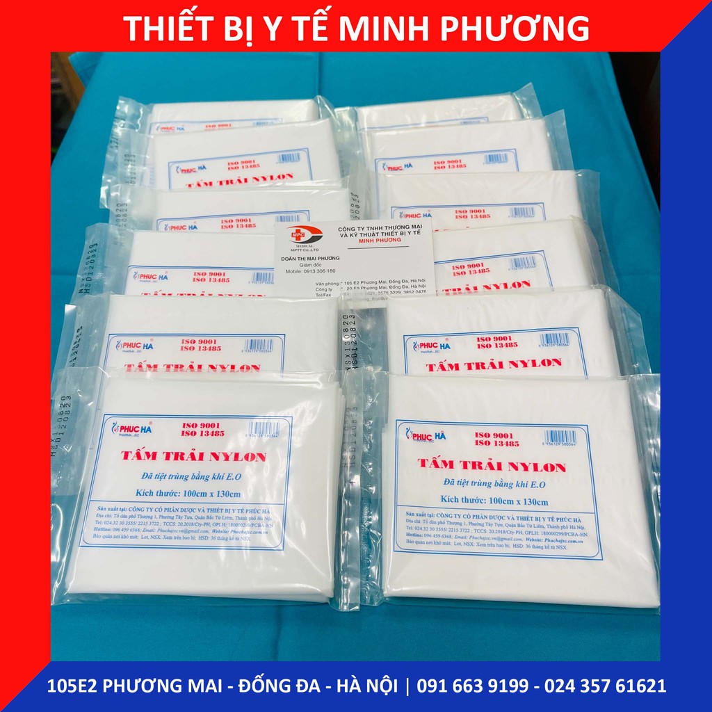 Tấm trải Nylon Phúc Hà dùng trong y tế, thẩm mỹ