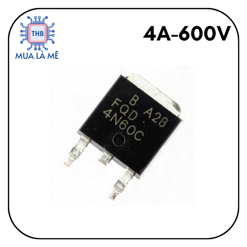 Mosfet dán FQD1N60C FQD2N60C FQD4N60C FQD5N60C FQD8N60C FQD20N60C FQD50N60C 1-50A 600V chất lượng tố