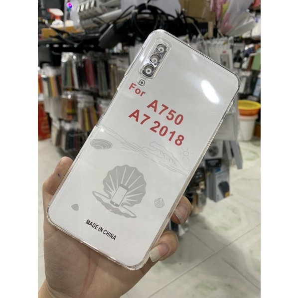 Ốp lưng Samsung A750 (A7 2018) dẻo trong cty