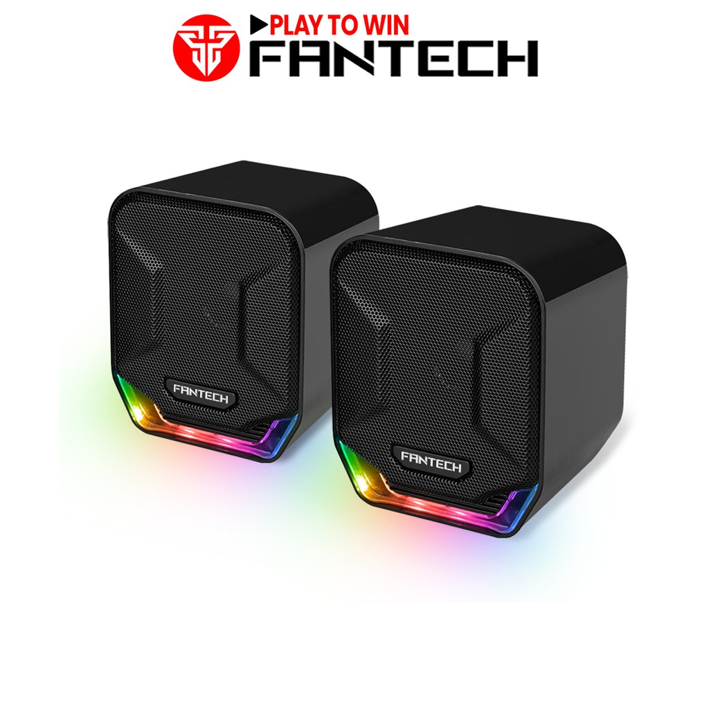 Loa vi tính Gaming có ánh sáng LED siêu gọn nhẹ dùng cho máy tính, laptop, điện thoại - Fantech GS202 SONAR