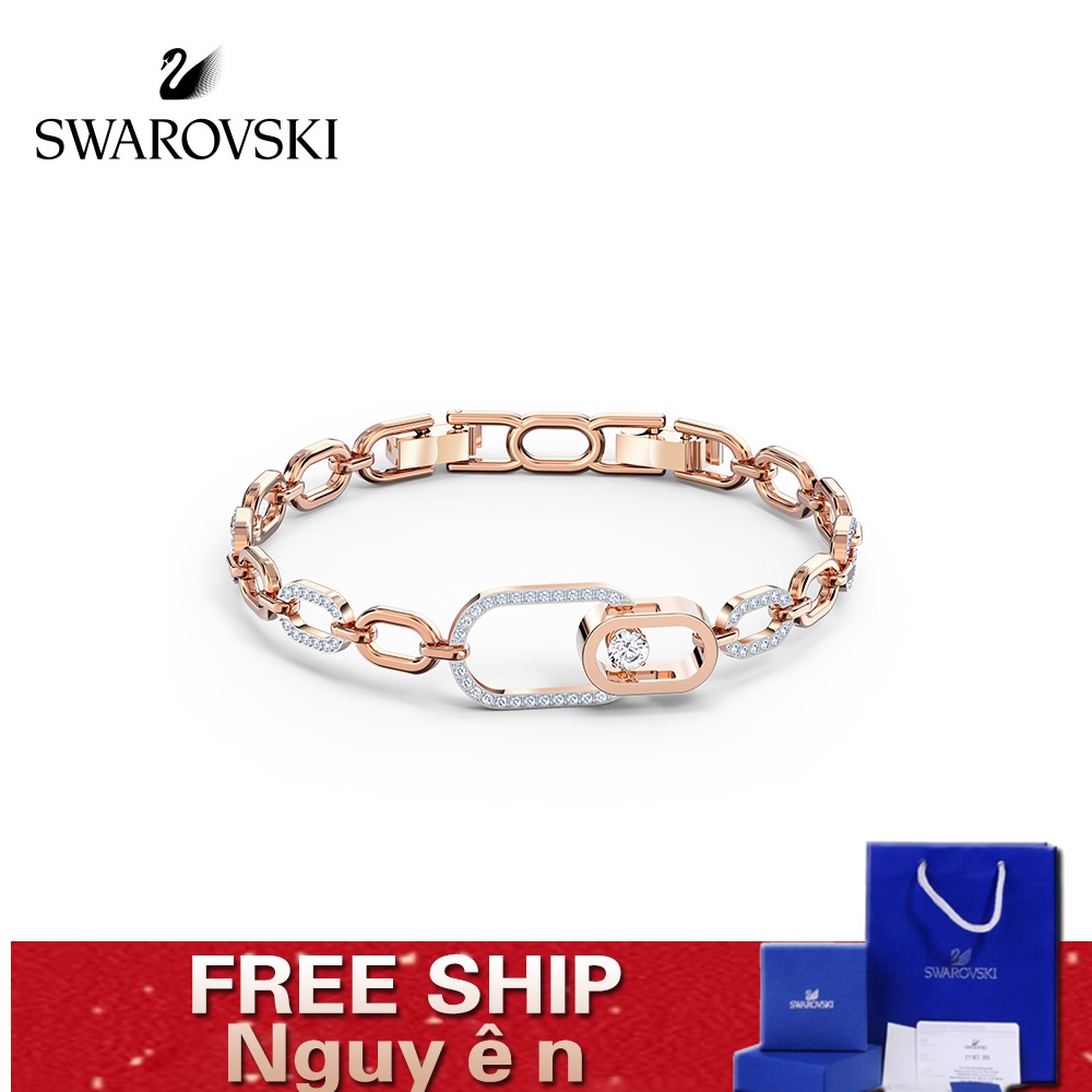 FREE SHIP VòngTay Nữ Swarovski Hình dạng khóa trái tim đang đập SPARKLING DANCE Bracelet Crystal FASHION cá tính Trang sức trang sức đeo THỜI TRANG