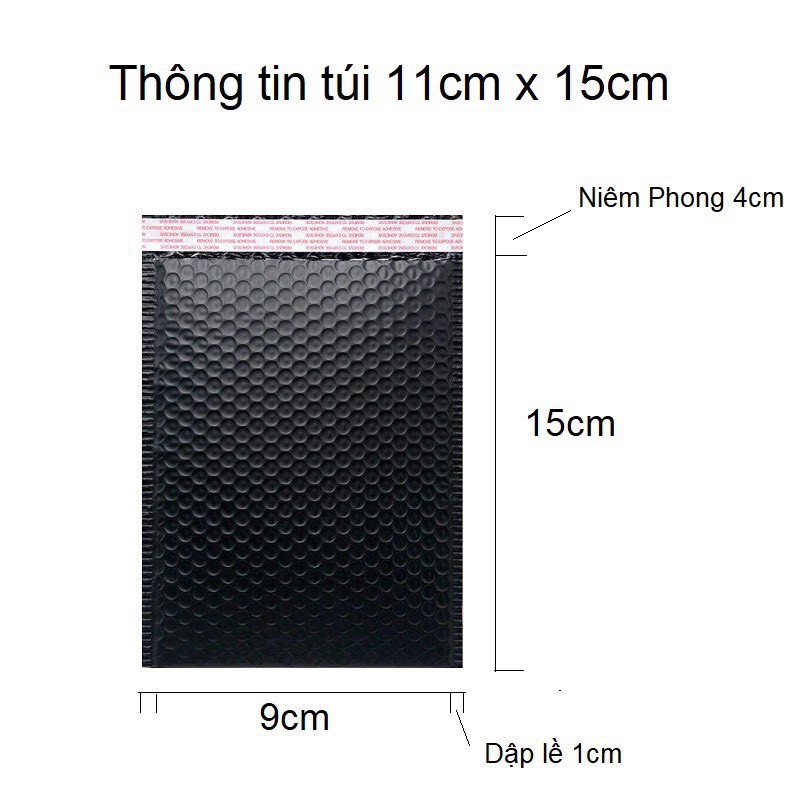 Túi gói hàng bong bóng chống sốc khi vận chuyển set 10 túi