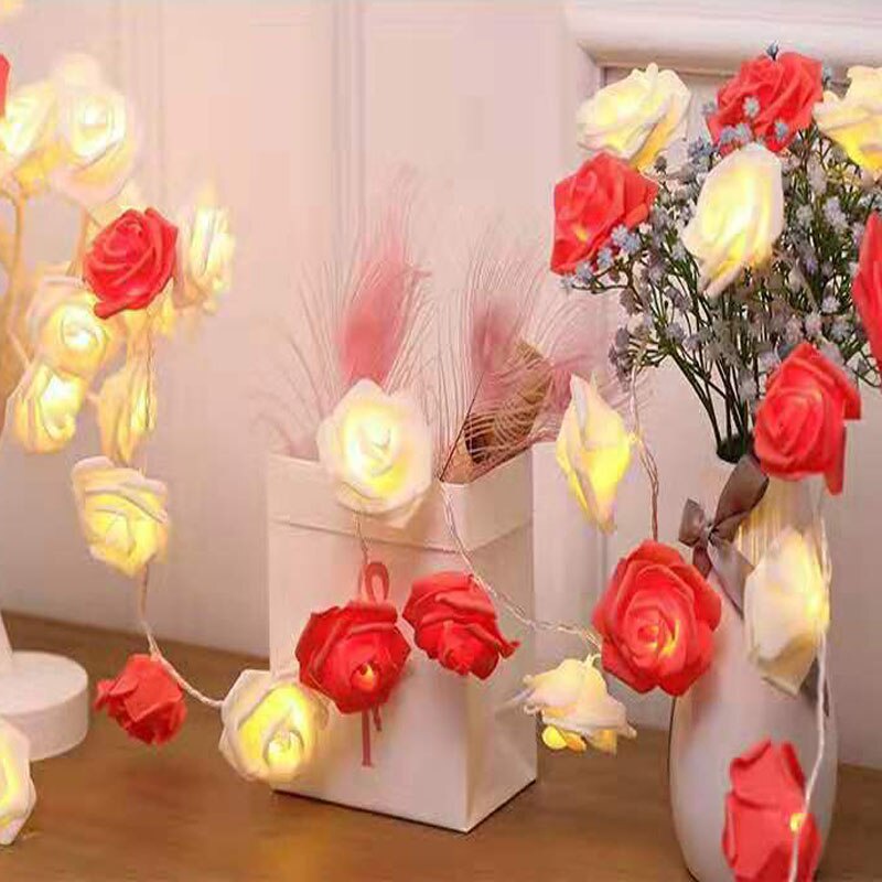 Mới Dây Đèn led Hình Hoa Hồng Trang Trí Nội Thất