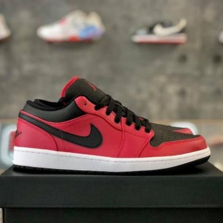 🕡 Giày chính hãng Nike Air Jordan 1 Low 'Gym Red Black' - 553558 605