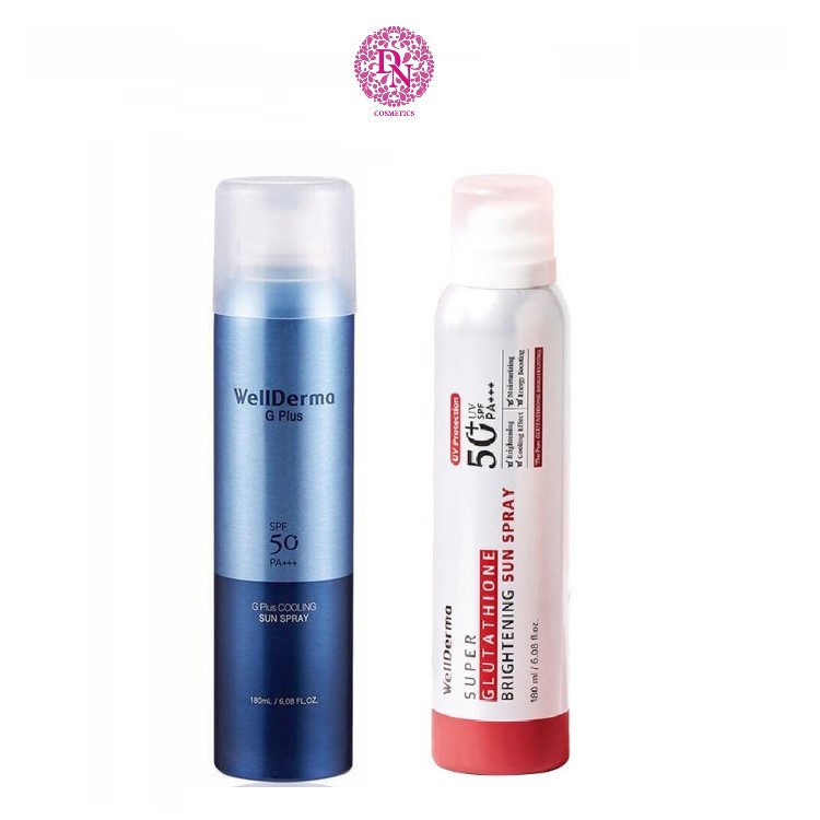 Xịt chống nắng WellDerma Sun Spray SPF 50 PA+++ 180ml
