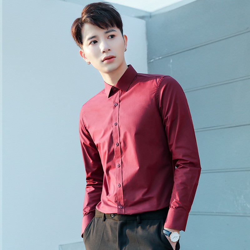 Áo sơ mi nam đẹp, dài tay hàn quốc vải cotton mềm cao cấp loại 1 | BigBuy360 - bigbuy360.vn