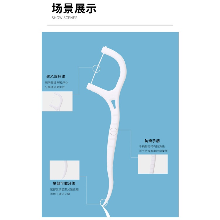 Bộ 50 Món Dụng Cụ Làm Sạch Răng Miệng Chất Liệu Cấp Thực Phẩm Cấp Thực Phẩm Hình Tròn Và Phẳng