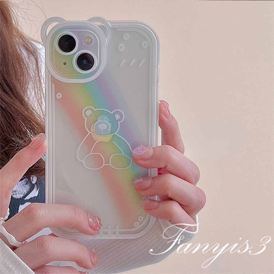 Ốp Điện Thoại Mềm Trong Suốt Họa Tiết Tai Mèo Cho iPhone 14 13 12 11 Pro Max X XR Xs Max 8 7 6 6s Plus SE 2020