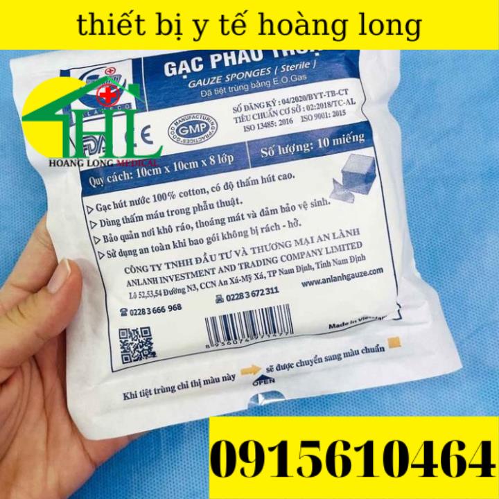 gạc phẫu thuật vô trùng các cỡ AN LÀNH