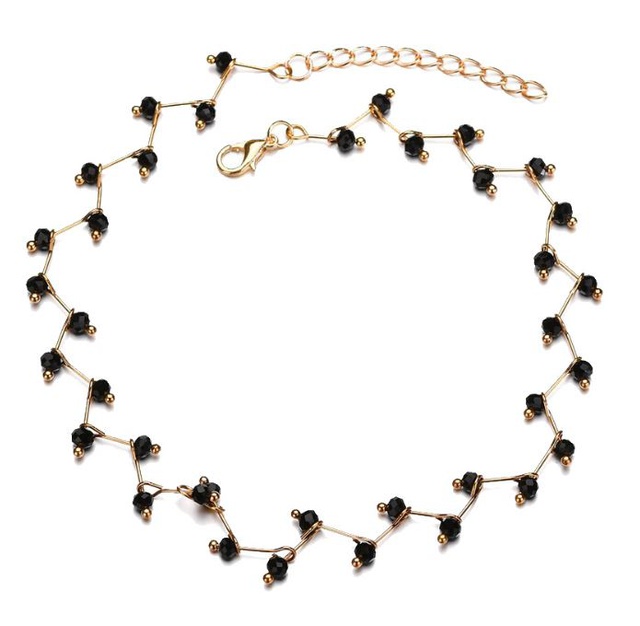 VÒNG CỔ CHOKER HẠT NGỌC (ĐEN,TRẮNG) #8