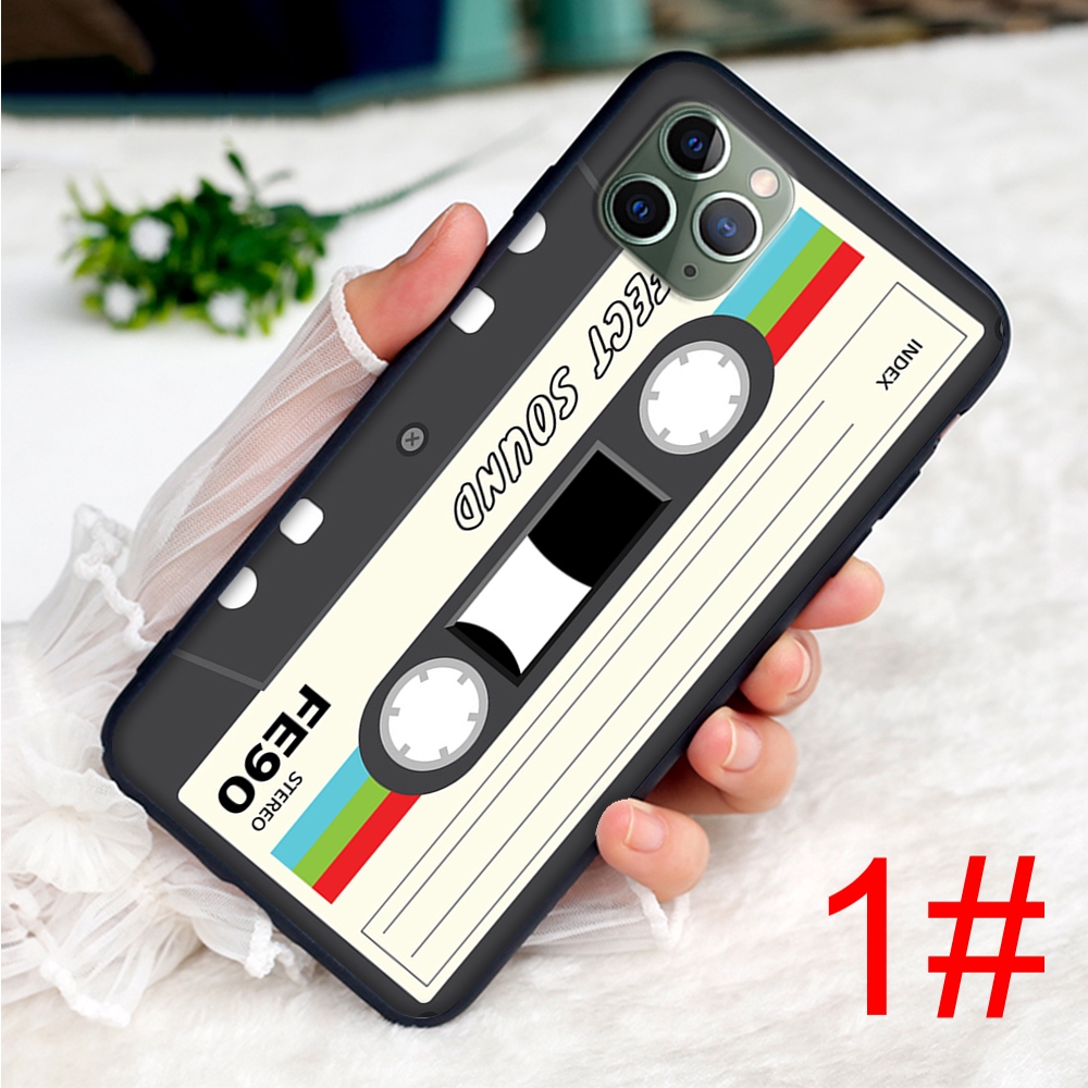 Ốp Điện Thoại Mềm Hình Băng Cassette Cho Iphone 12 Mini 11 Pro Max 7 8 Se