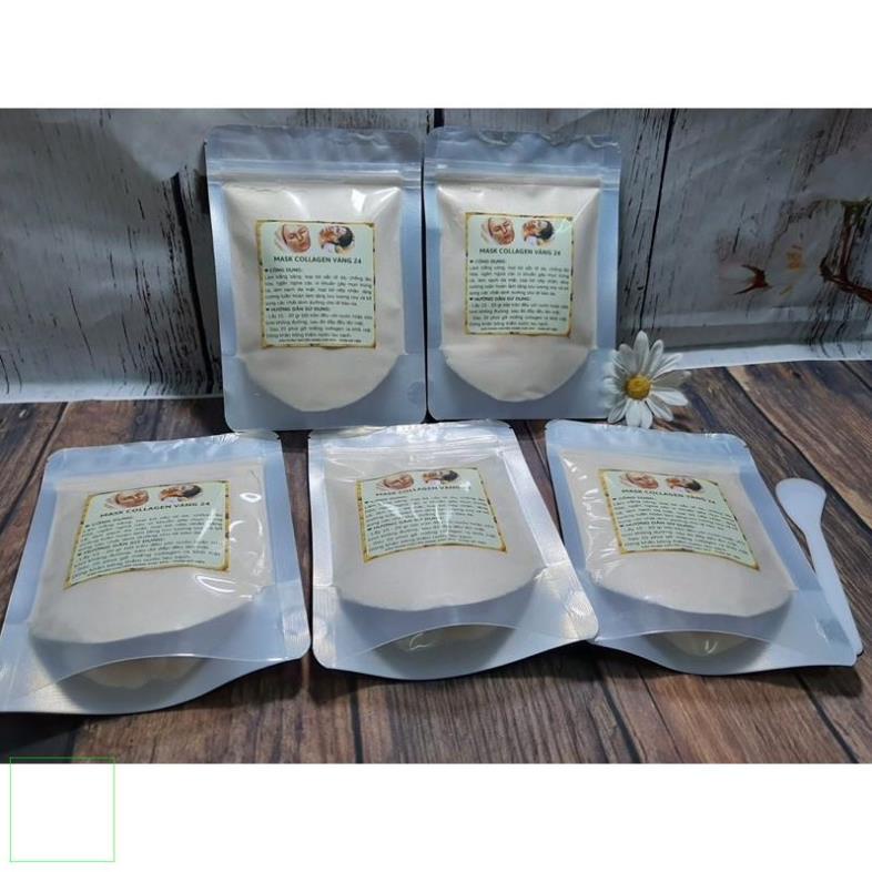 1kg Mặt nạ dẻo vàng collagen 24(vàng sâm) giá sỉ handmade