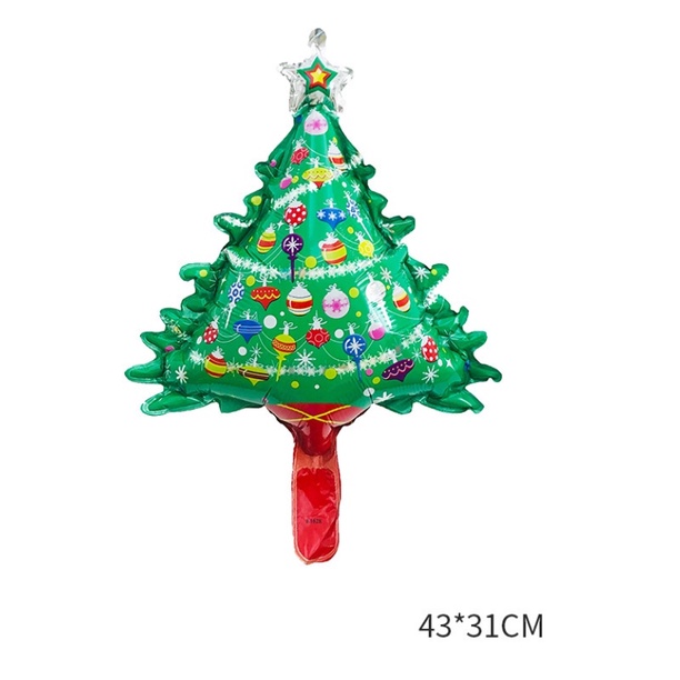 Bong bóng nhôm 16 inch hình ông già noel/người tuyết trang trí giáng sinh