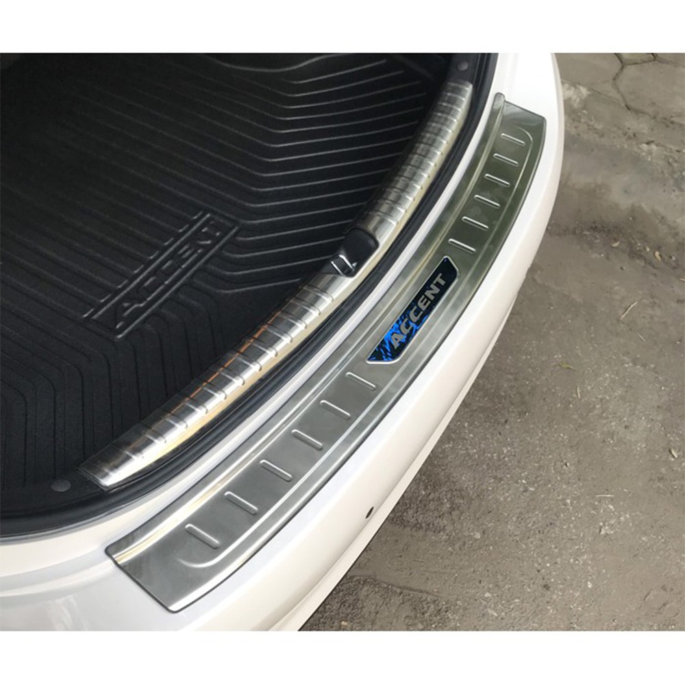 Nẹp, ốp chống trày cốp INOX xe ô tô hyundai accent đời 2019-2021