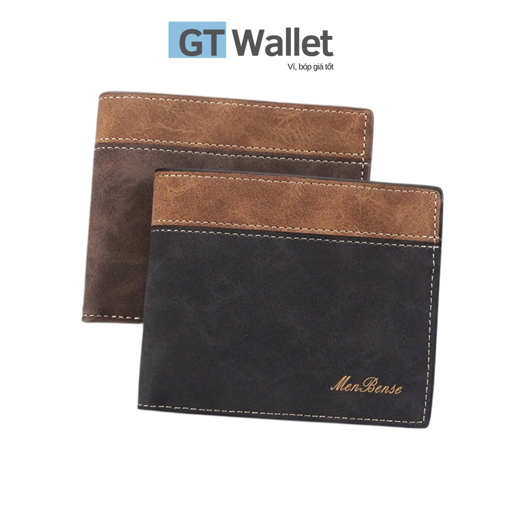 Ví da nam GT Wallet, bóp nam ngang da PU thanh lịch V001