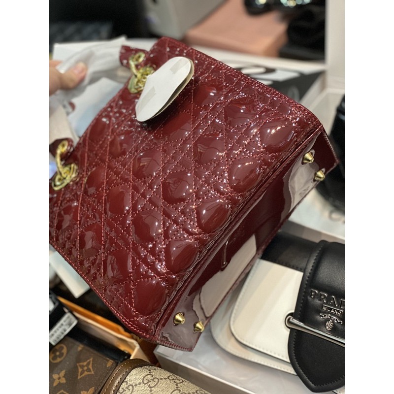 Túi ô trám da bóng