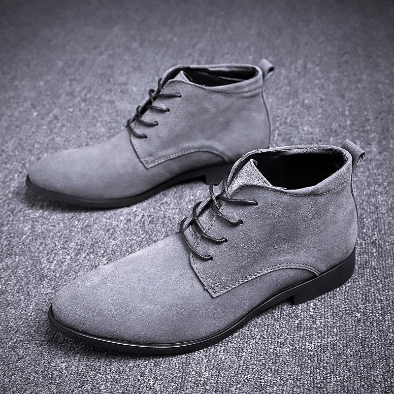Suede Boots Kl3221 Vintage Style For Men