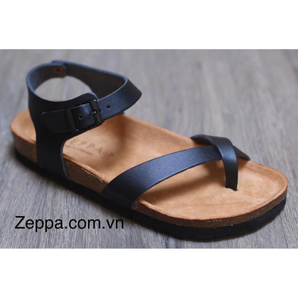 ZEPPA - Gian Hàng Chính Hãng - Sandal đế trấu nam & nữ - Màu đen (Size: 35-43) ZA -az1