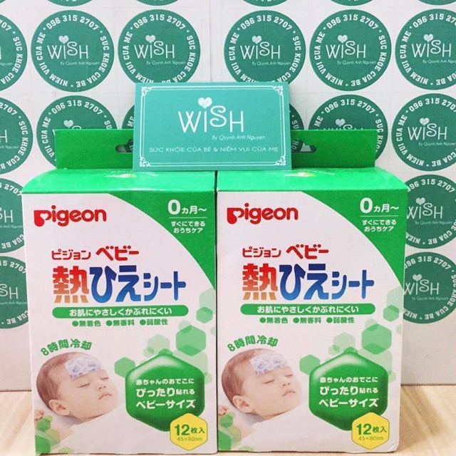 Miếng dán hạ sốt pigeon 12 miếng