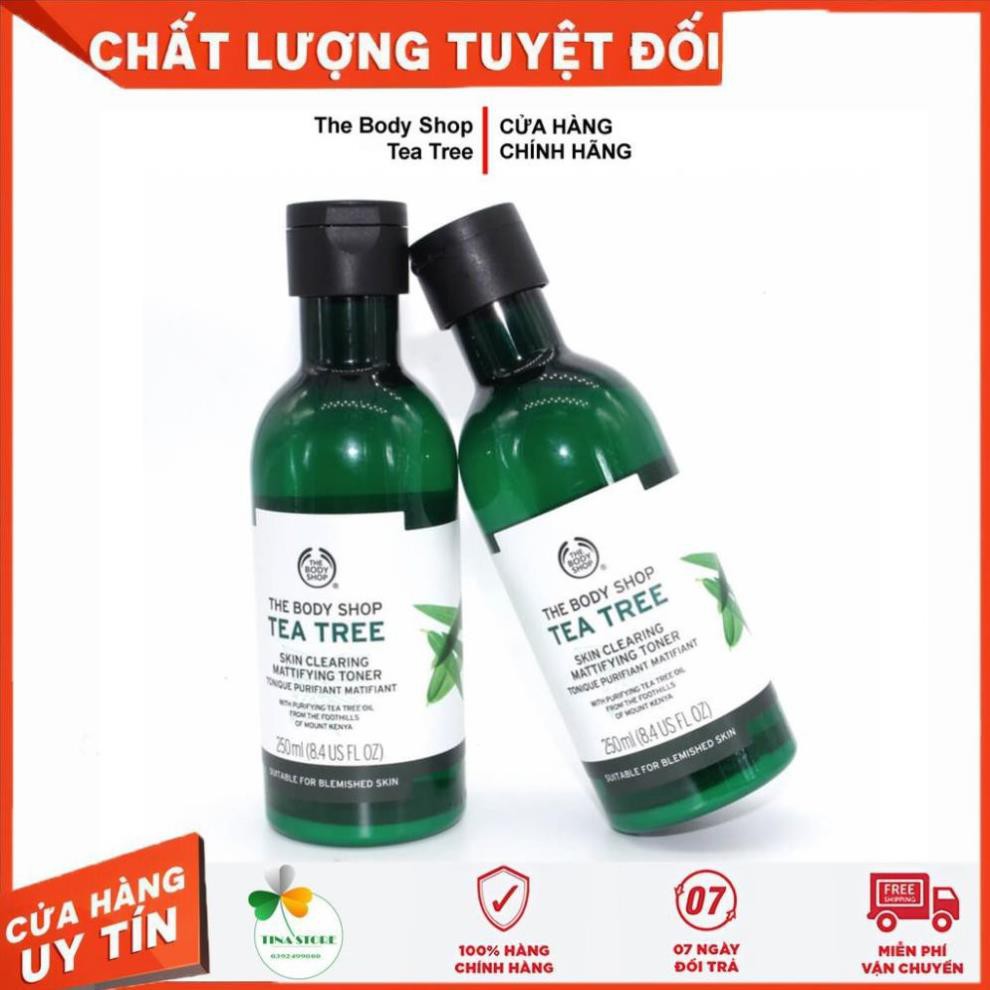 [Chính Hãng] Toner Da Dầu Mụn The Body Shop Tea Tree Skin Clearing Mattifying Toner - Nước Hoa Hồng Trầm Trà