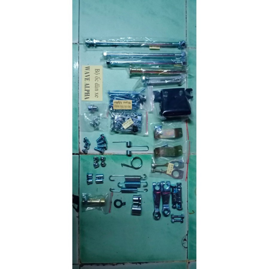 Bộ Ốc WAVE ALPHA CỰC ĐẸP FULL 98% Xi Mạ Nhật Bản