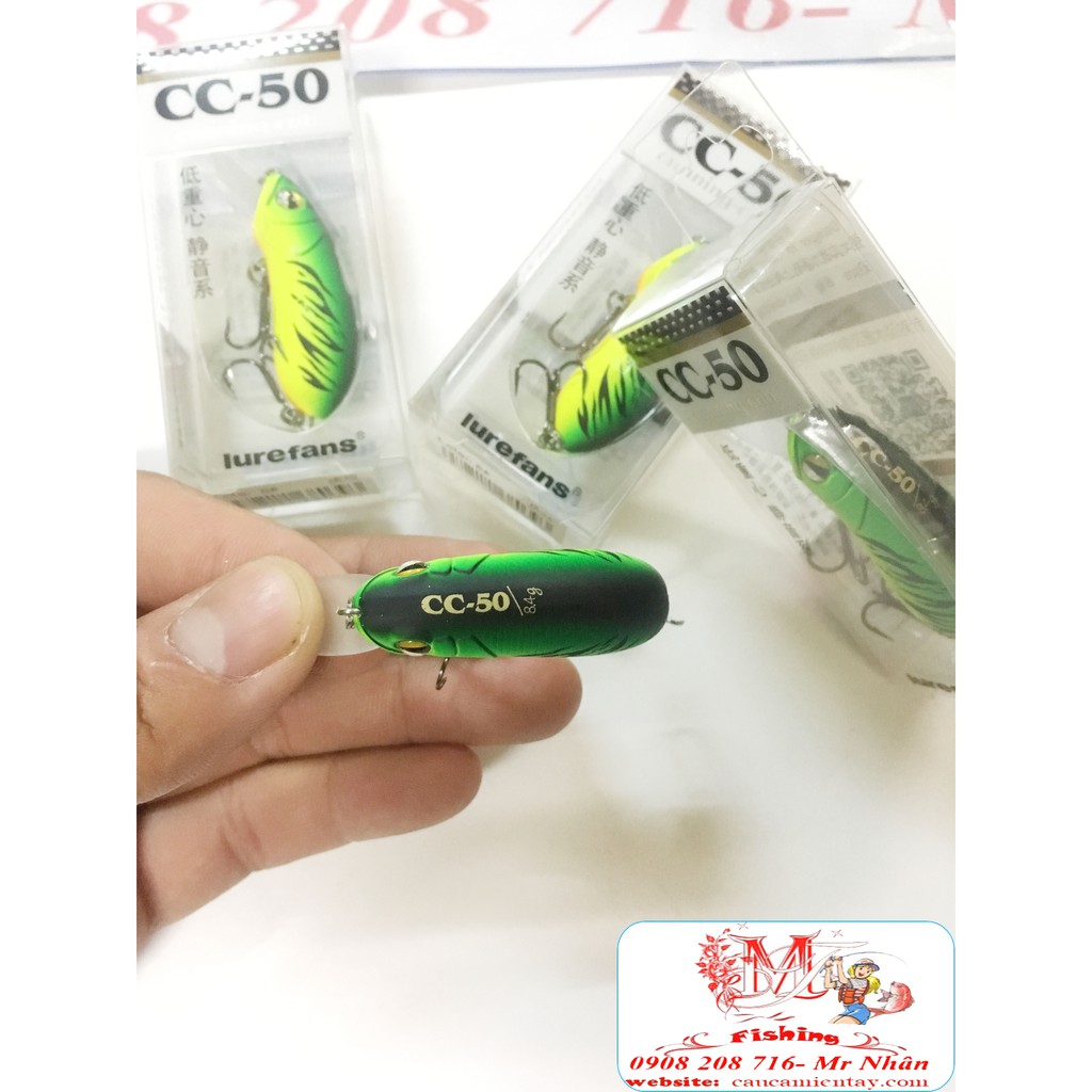 Mồi Lure CC50 Câu Cá Lóc - Tráp - Chẽm- Mú-Nhồng