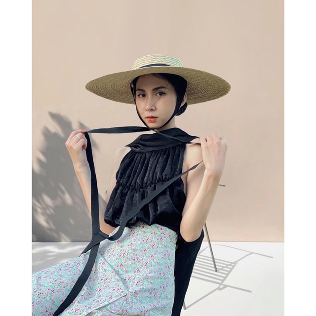 Áo croptop cột dây ORM Top By Gum