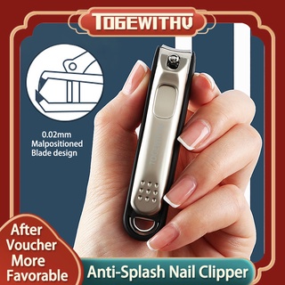 TOGEWITHU Dụng Cụ Cắt Móng Tay Chống Văng Có Thể Tháo Rời Kèm Dũa Móng Tiện Dụng