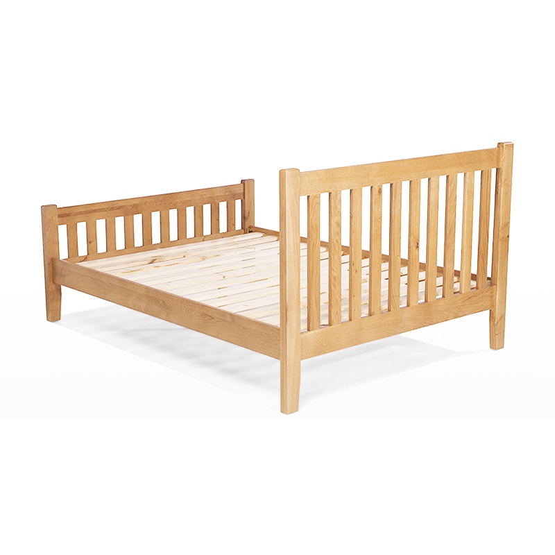 Giường Rustic gỗ sồi IBIE nhiều tùy chọn