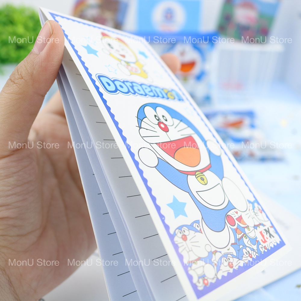 Bóp viết trong suốt kèm đồ dùng học tập DORAEMON DOREMON dễ thương cute MON0018