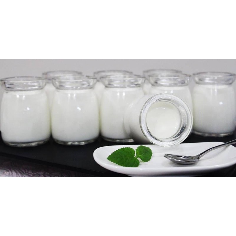 HỦ SỮA CHUA 100ml nắp nhựa trắng