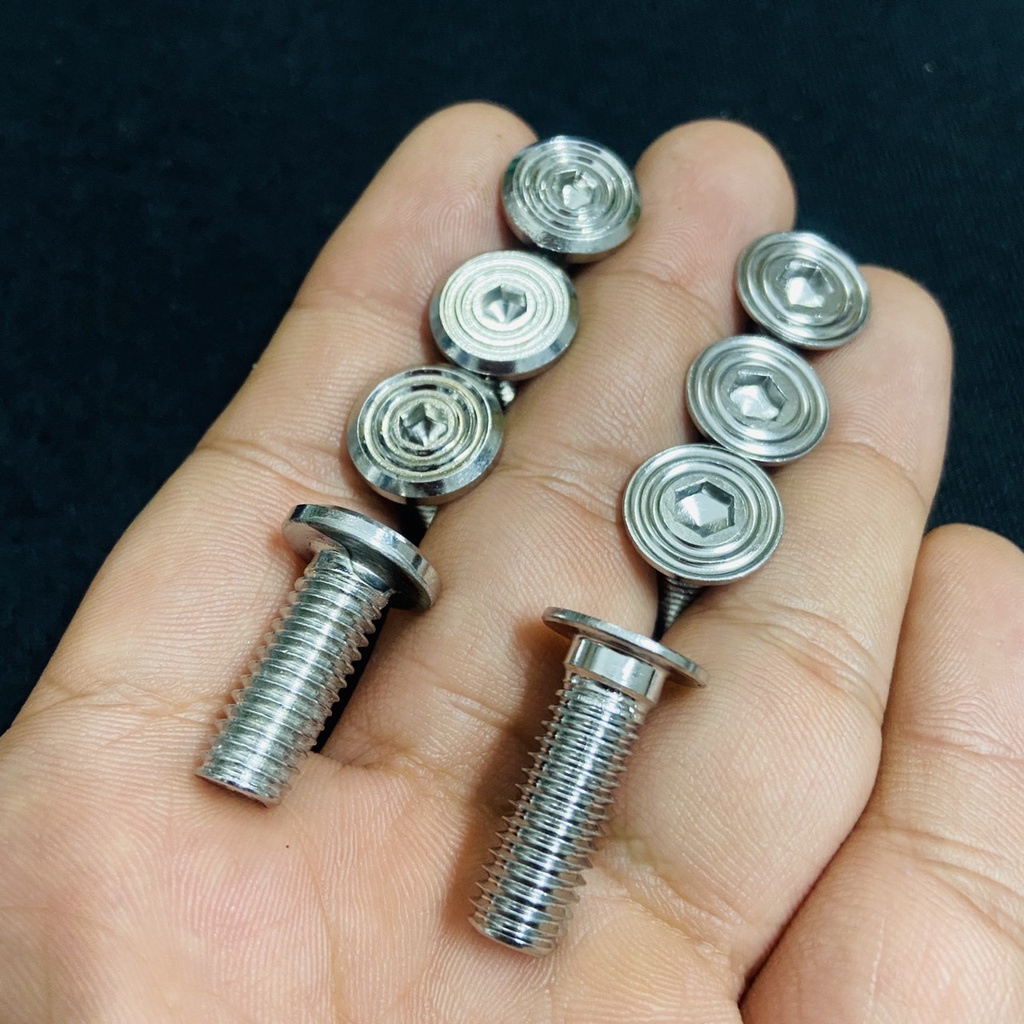 (ỐC SALAYA MẪU MỚI) Bộ sưu tập ốc SALAYA thái xoắn đầu bằng ốc 6ly2, 8ly2, ốc kiểu xe máy giá sỉ