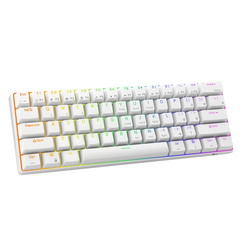 Bàn phím cơ CkeyiN không dây bluetooth 3.0 Và USB C RK61 Kludge 2.4G có đèn RGB