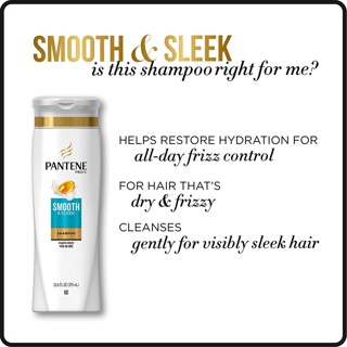 [Mã PG2112B giảm 8% đơn 199K] Dầu gội Pantene Shampoo Smooth & Sleek 375ml