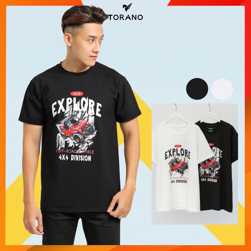 Áo thun nam TORANO in hình Explore cổ tròn TS403 | BigBuy360 - bigbuy360.vn