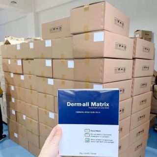 (Hộp 4 miếng Mẫu Mới) Mặt nạ Derm-All Matrix Mask Hàn Quốc trắng da