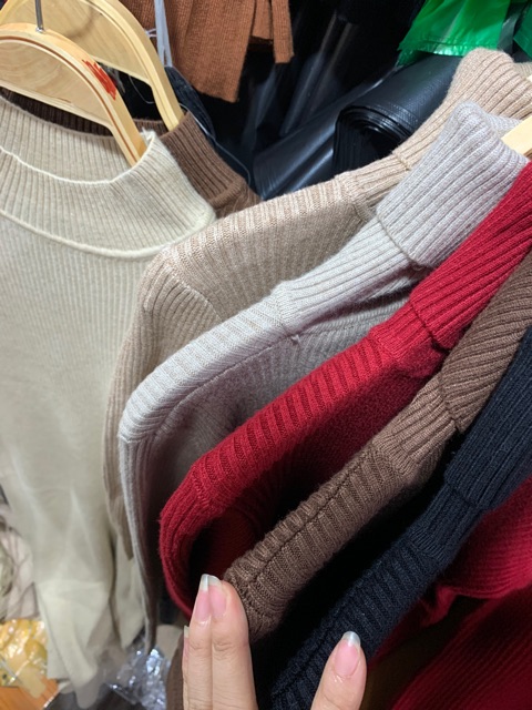 Váy len body cổ lọ hàng QC ( ngang gối 1m5) | BigBuy360 - bigbuy360.vn