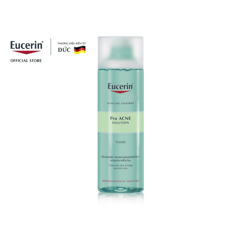 Eucerin nước cân bằng Toner dành cho da nhờn mụn Pro Acne Toner 200ml | BigBuy360 - bigbuy360.vn