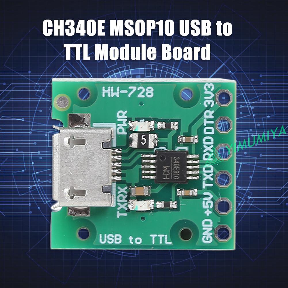 YI CH340E MSOP10 USB to TTL Module Board Can be Used as PRO Mini Downloader